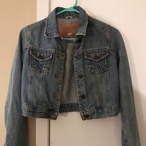 Crop top denim jacket